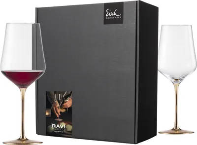 Obrázek produktu pro EISCH 2 sklenice Bordeaux 518/21 v dárkové krabičce Festivity RAVI GOLD 75751821