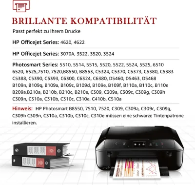 Produktbild von 12 Pack Druckerpatronen kompatible für HP 364XL 364 XL für Deskject 3520 3070A Photosmart B8558 C5380 C5324 C5370 Officejet 4620 4622
