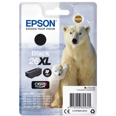 Zdjęcie produktu dla Wkład do drukarki Epson Claria Premium 26XL (C13T26214012) czarny