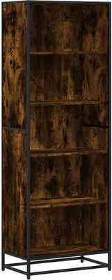 Image de vidaXL Bibliothèque chêne fumé 60x35x170,5 cm Bois composite