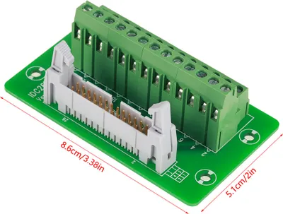 Produktbild von IDC26P DIN-Schiene 26Pin 5mm Montage Schnittstelle Modul Stecker Breakout Board