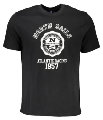 Produktbild von Schwarzes Herren T-Shirt mit Rundhalsausschnitt und Print Design