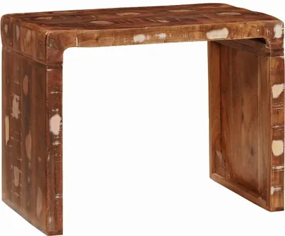 Obrázek produktu pro Odkládací stolek Hnědá 60 x 35 x 46 cm Masivní obnovované dřevo
