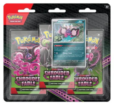 Produktbild von Pokemon Shrouded Fable: Pecharunt 3-Pack Blister