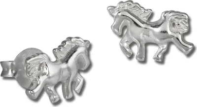 Produktbild von SilberDream Ohrstecker für Kinder 925 Silber Einhorn Ohrringe SDO8219J