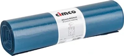 Produktbild von Cimco Allzweck-Abfallsack, blau, 1 Rolle, Rolle mit 1 Stk.