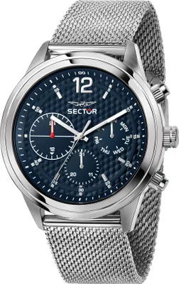 Produktbild von Sector Herren Multifunktion Uhr Fashion Edelstahl Armbanduhr silber USE53540003