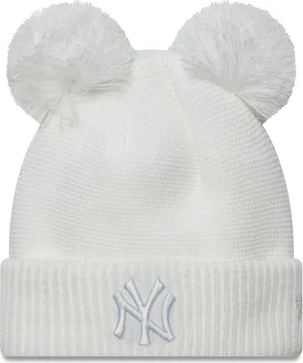 Produktbild von New Era Damen Double Bobble Wintermütze NY Yankees weiß