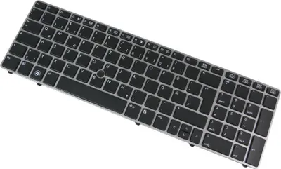 A laptop keyboard is shown against a white background.