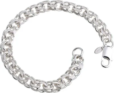 Produktbild von SILBERKETTEN STORE Garibaldikette Armband 8,5mm - 925 Silber, Länge wählbar von 19-25cm - 18cm