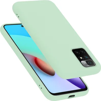 Obrázok produktu pre Cadorabo ochranné puzdro pre Xiaomi RedMi 10 / RedMi NOTE 11 4G v zelenom puzdre na mobilný telefón Puzdro Kryt TPU puzdro