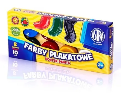 Produktbild von Farby plakatowe 8 kolorów 10 ml