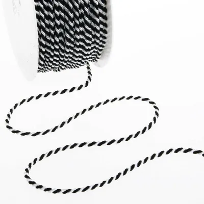 Koord Multi Color, schwarz-weiß, 2 mm, 100 m