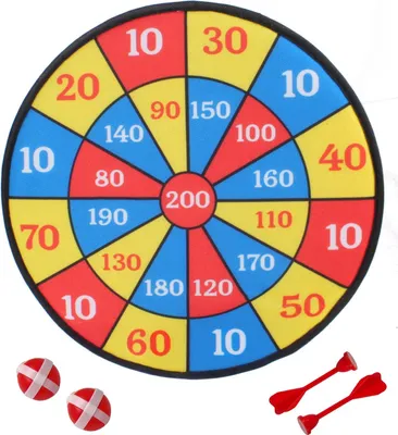 Immagine prodotto di RAPPA Bersaglio in velcro 36 cm 2 palline + 2 freccette