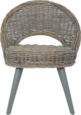 Obrázok produktu pre vidaXL Kreslo Kubu Rattan Grey