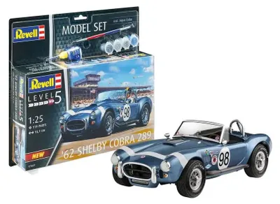 Produktbild von Revell Model Set '62 Shelby Cobra 289, Auto-Modellsatz, Montagesatz, 1:25, '62 Shelby Cobra 289, Junge/Mädchen, 119 Stück(e)