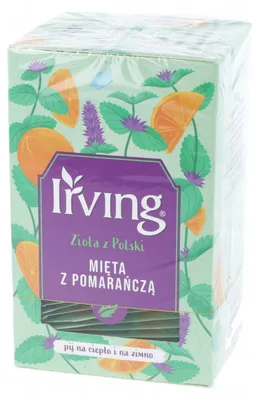 Immagine prodotto di Herbata Irving Mięta Pomarańcza 20 torebek