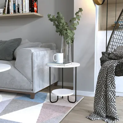 Produktbild von Skye Decor, Corro Side Table - White, Beistelltische, Weiß, 40 x 45 x 40 cm