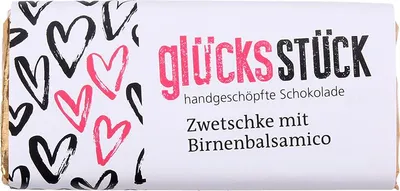 Produktbild von Glücksstück Schokolade Zwetschke mit Birnenbalsamico 65g von Genuss-Bauernhof Distelberger