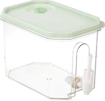 Produktbild von Getränkespender mit Zapfhahn, 3,5 l, Kaltwasserkrug, Getränkebehälter für Flüssigkeiten, für Kühlschrank, Limonadenständer, Saftkrug
