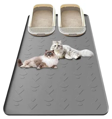 Produktbild von Katzenstreumatte aus Silikon 86x56cm, rutschfest und stabil, für Fressnapf und Katzentoilette