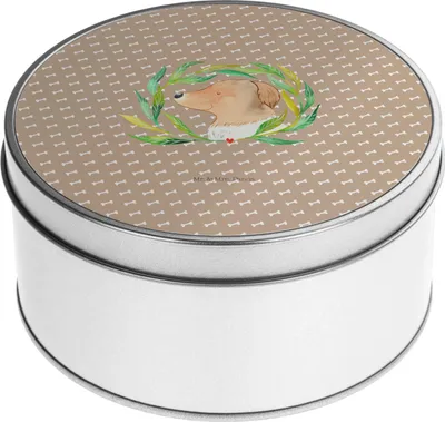 Produktbild von Mr. & Mrs. Panda Kaffeedose Hund Blumen - Hundeglück - Geschenk, Hundeliebe, Hunde, Vorratsdosen, Teedose, Niedlich, Dose, Keksdose, keksdosen, Erinnerungsbox