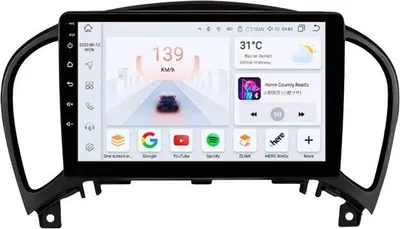 Immagine prodotto di Autoradio con Bluetooth, CarPlay, compatibile con Apple e Android, impianto stereo, navigatore, sistema di navigazione per auto, per Nissan Juke YF15 (2010-2014)