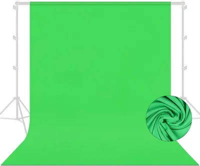 Produktbild von Green Screen Hintergrund 2,1 x 3 m, für Studio