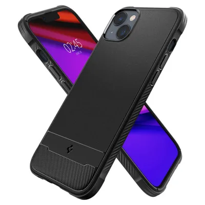 Produktbild von Spigen ACS05036, Cover, Apple, iPhone 14, 15,5 cm (6.1"), Schwarz