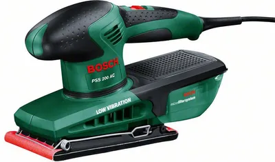 Obrázek produktu pro Bosch 603340100 PSS 200 AC Schwingschleifer Schwarz Grün W