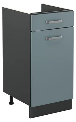 Produktbild von Küchenunterschrank Vicco R-Line Blau-Grau/Anthrazit 40 cm ohne Arbeitsplatte, Model 61061