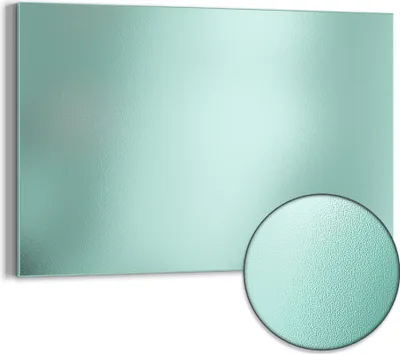 Produktbild von DEQORI Magnettafel Metall 60x40 cm 'Minze' Whiteboard Pinnwand Magnetboard Büro