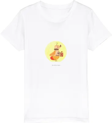 Produktbild von Mr. & Mrs. Panda Kleinkinder T-Shirt Glühwürmchen 12-14 Jahre (152/164) - Weiß - Geschenk, Kindershirt, Liebesspruch, Organic Kinder, Jungen, Liebe, Verlobung, Bio