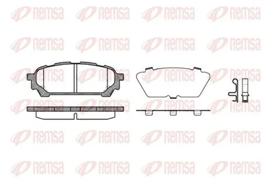 Produktbild von REMSA Bremsbeläge Satz Hinten Bremsklötze für SUBARU FORESTER (SG) 1176.01