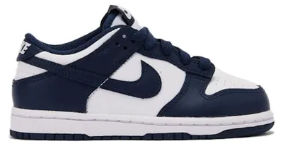 Produktbild von Nike Dunk Low White Midnight Navy (PS) - EU 29.5
