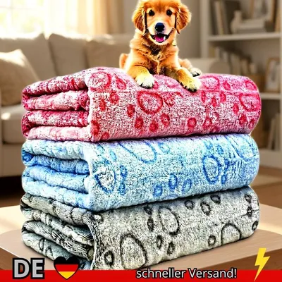 Produktbild von Hundedecke Ultraweich Pfotenabdruck Maschinenwaschbar