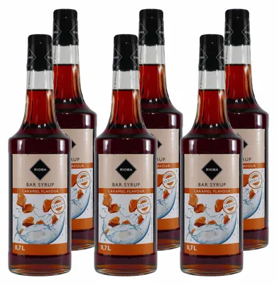 Produktbild von Rioba Caramel (Karamell) Syrup (6 x 0,7L)