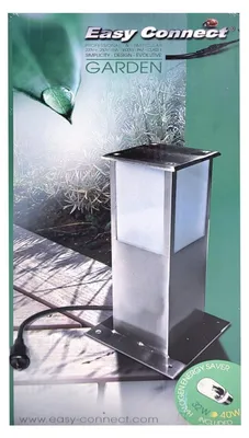 Image de Lampe d'appui de sol Easy Connect pour l'extérieur, acier inoxydable, 30 cm, IP44, E27, 230 V, plastique IP67