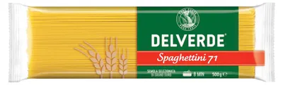 Image de Delverde Spaghettini 71 Pâtes alimentaires à base de semoule de blé dur 500g