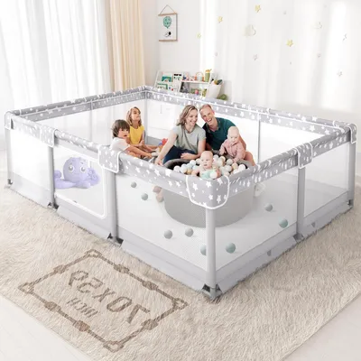 Productafbeelding van Babybox - Speelbox - Peuterbox - Babyren - Veiligheidsbox - Stevig en Duurzaam Materiaal