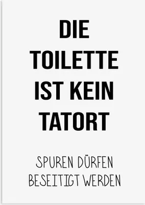 Produktbild von Poster Badezimmer TATORT DIN A3