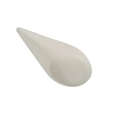 Produktbild von Fingerfood - Teller, Zuckerrohr "pure" 10,5 cm x 5,7 cm weiss "Drop"