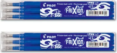 Produktbild von Pilot Frixion Ball Ersatzminen 0.7 blau - 6er-Set