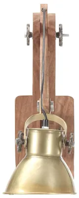 Produktbild von vidaXL Wandleuchte Industrie-Stil Messing Rund E27
