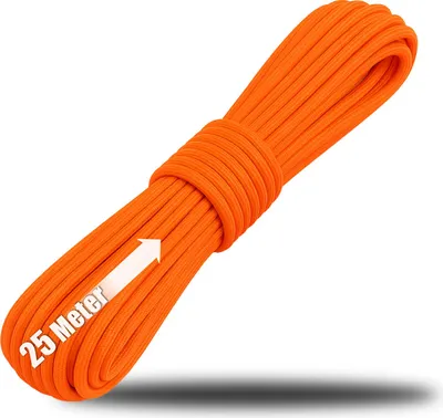 Produktbild von COM-FOUR® Paracord Schnur Ø 4 mm, 25 m - Seil mit 7 Kern Strängen für Boot, Camping, Outdoor - Nylonseil mit 250 Kg Tragkraft - Zeltseil, Abspannseil, Allzweckseil