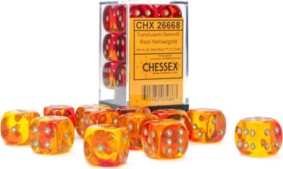 Produktbild von Asmodee 26668, Würfelsatz, Rot, Gelb, Unisex, Deutschland, Vereinigte Staaten, 16 mm, 16 mm