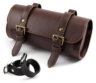 Produktbild von Motorrad Satteltasche Mini Kunstleder Werkzeug Aufbewahrungstasche 22,5 cm