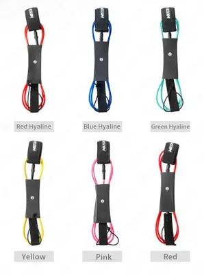 Produktbild von Surfbrett Leash - SUP/Surfboard Sicherheits-Fußleine 213 cm - PolyurethanSpiralleine - Edelstahl Doppelwirbel - Unisex - Grün