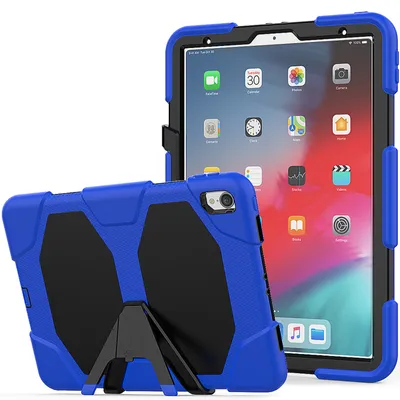 Produktbild von 3in1 Schutzhülle für Apple iPad Pro 11 (2018) 11 Zoll Hard Case mit Displayfolie + Standfunktion Blau