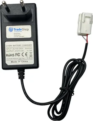 Produktbild von Trade-Shop 20V Li-Ion Ladegerät Netzteil kompatibel mit Worx Landroid S500i 2018, S700i 2018, WR104SI, WR104SI.1, WR105SI, WR105SI.1, WR106SI, WR090S